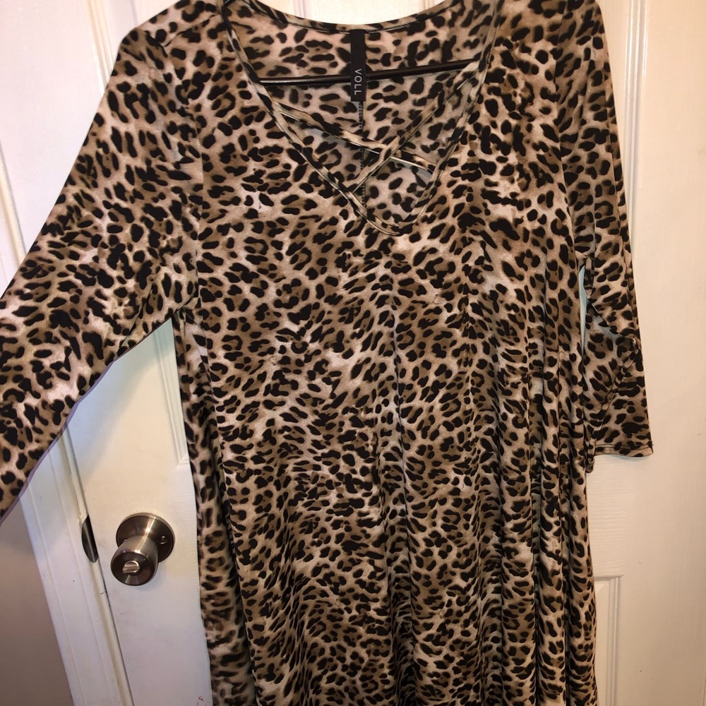 Cheetah Print Dress